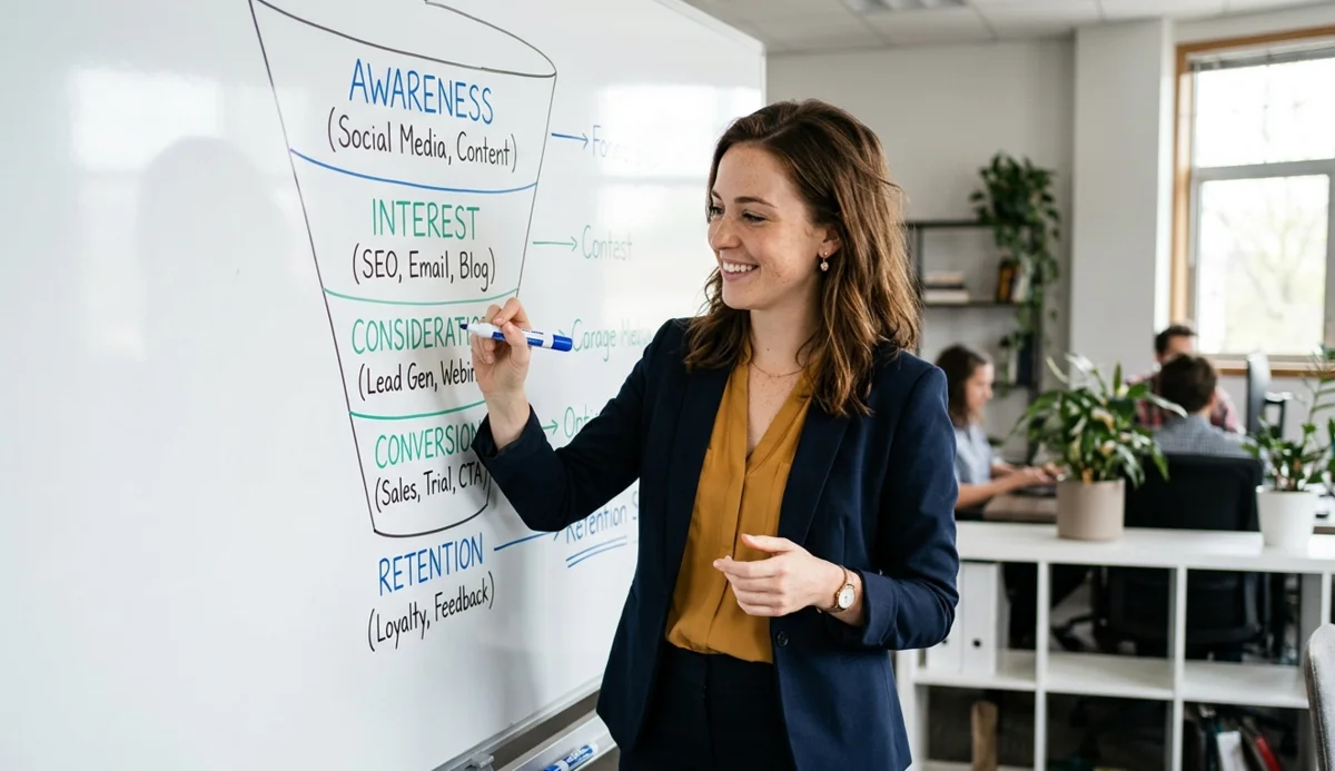 A marketing funnel that turns searches into showings